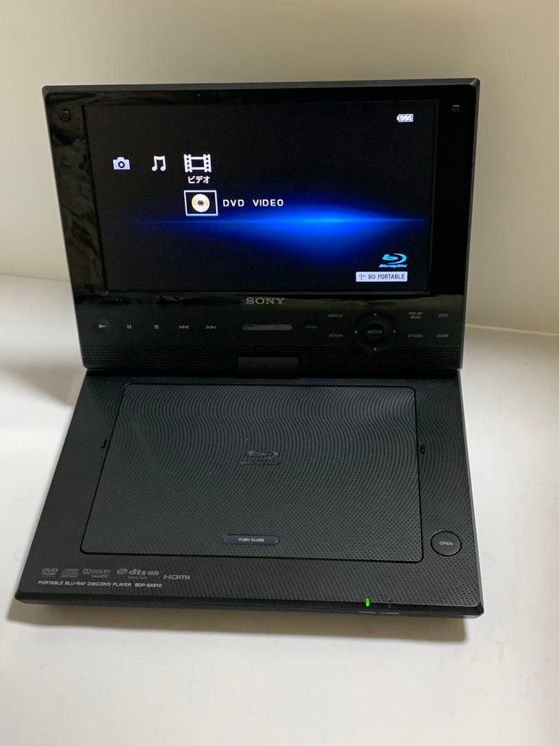 SONY ポータブルブルーレイ/DVDプレーヤー BDP-SX910 動作品