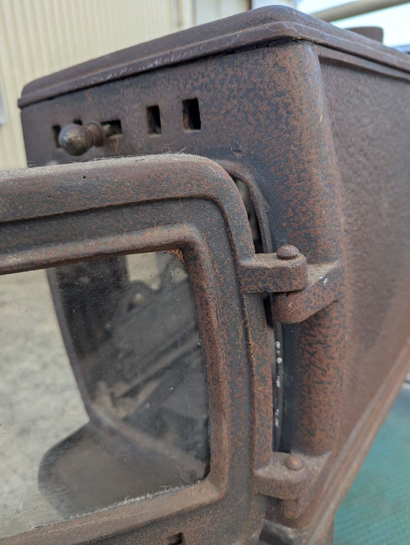 【引き取りのみ】ホンマ製作所　鋳鉄製 薪ストーブ 破損なし　煙突無