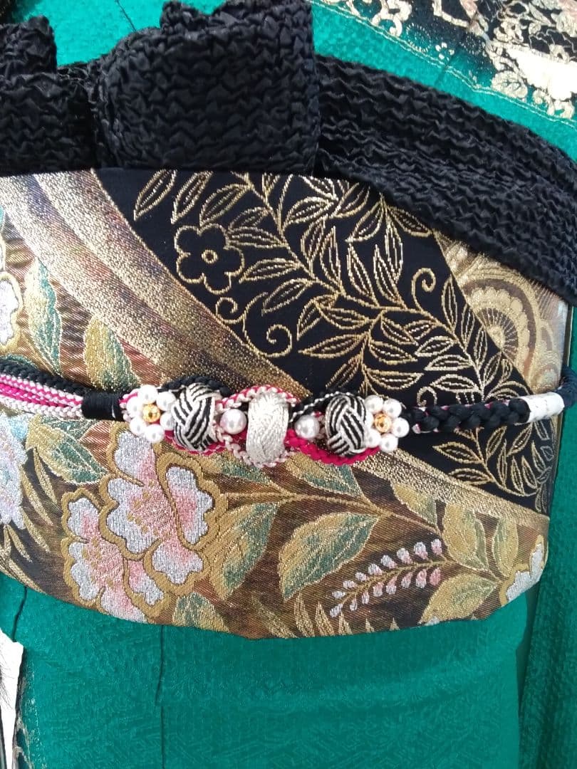 振袖フルセット、正絹、トールサイズ、重ね衿帯揚げ帯締め、やまと西陣高級袋帯、襦袢