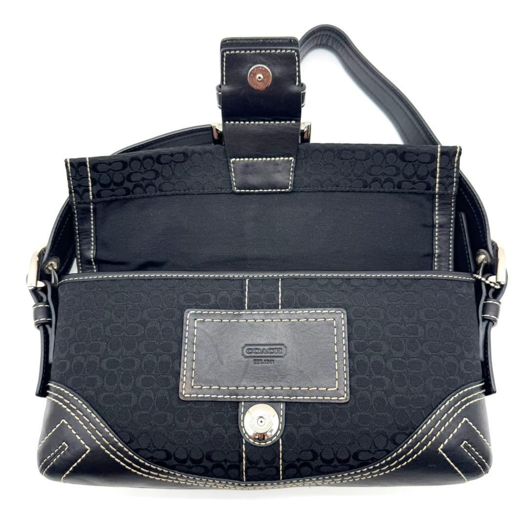 未使用級✨COACH コーチ ソーホー シグネチャー ワンショルダーバッグ 黒