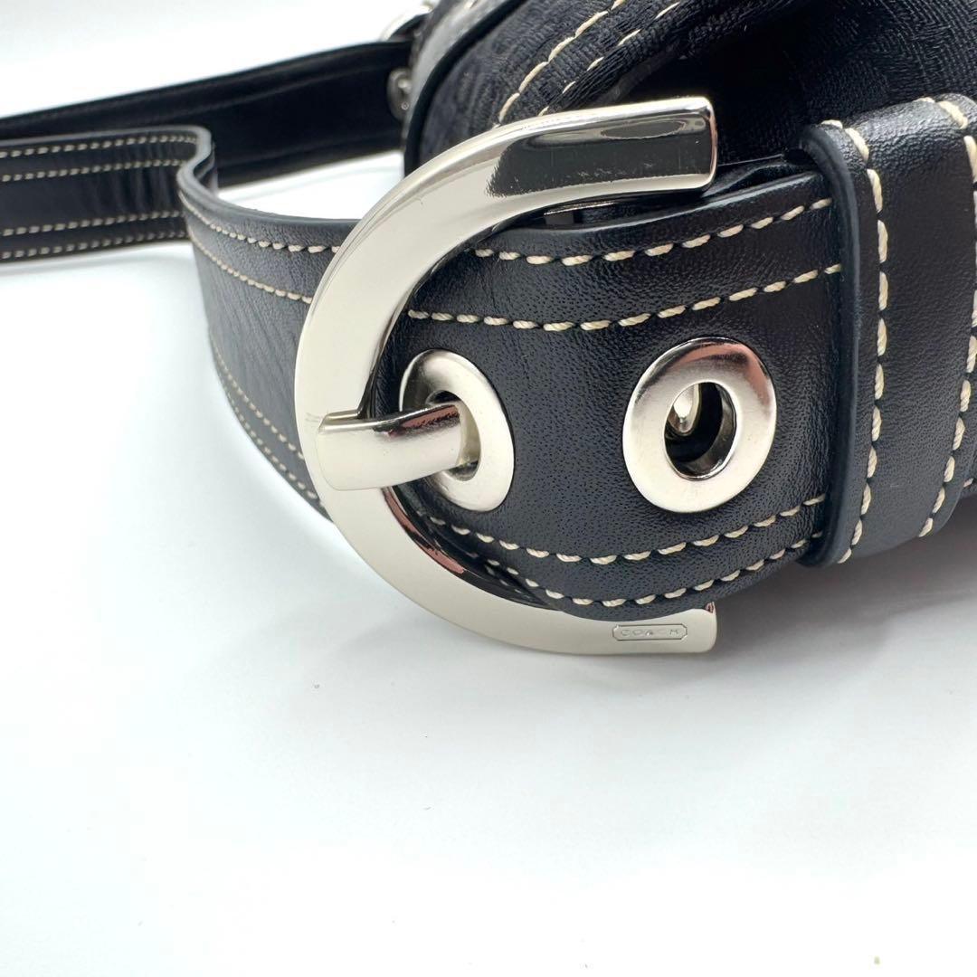 未使用級✨COACH コーチ ソーホー シグネチャー ワンショルダーバッグ 黒