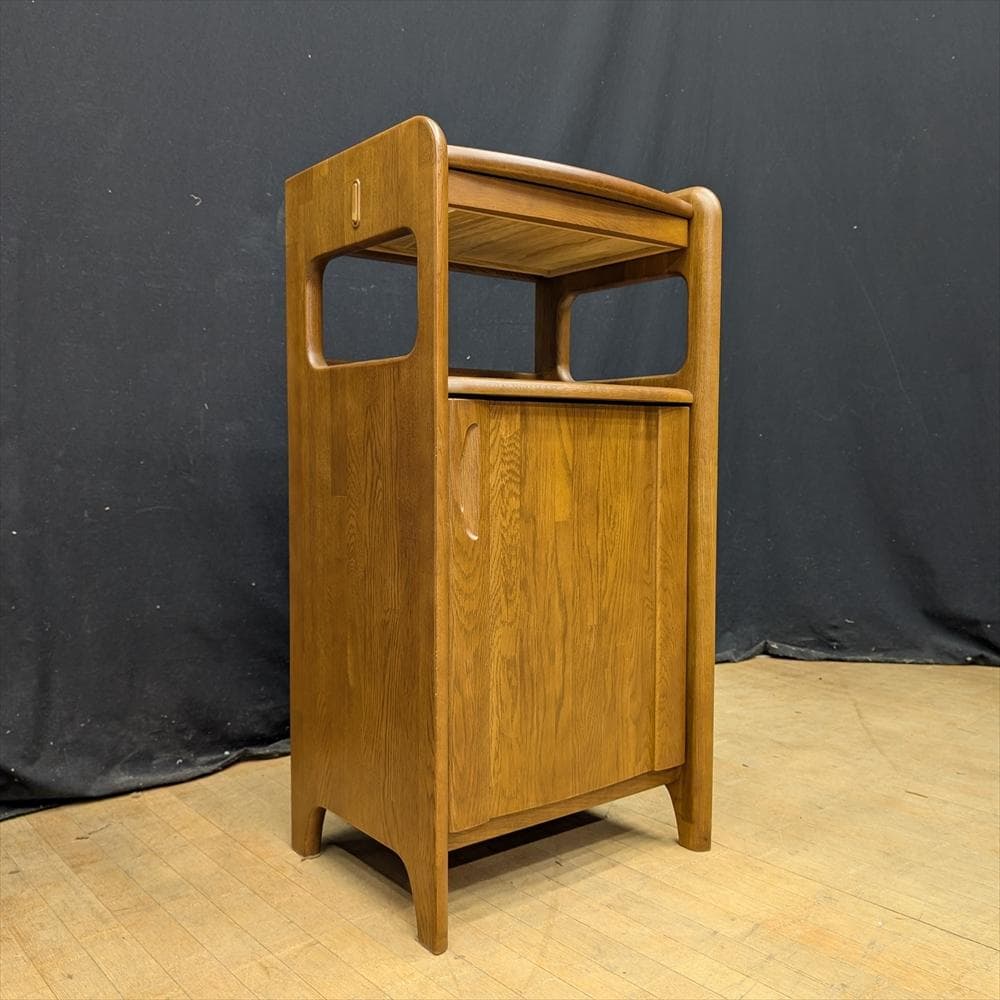 美品　マルニ　天然木　電話台　FAX台　キャビネット　サイドボード　花台　飾り台