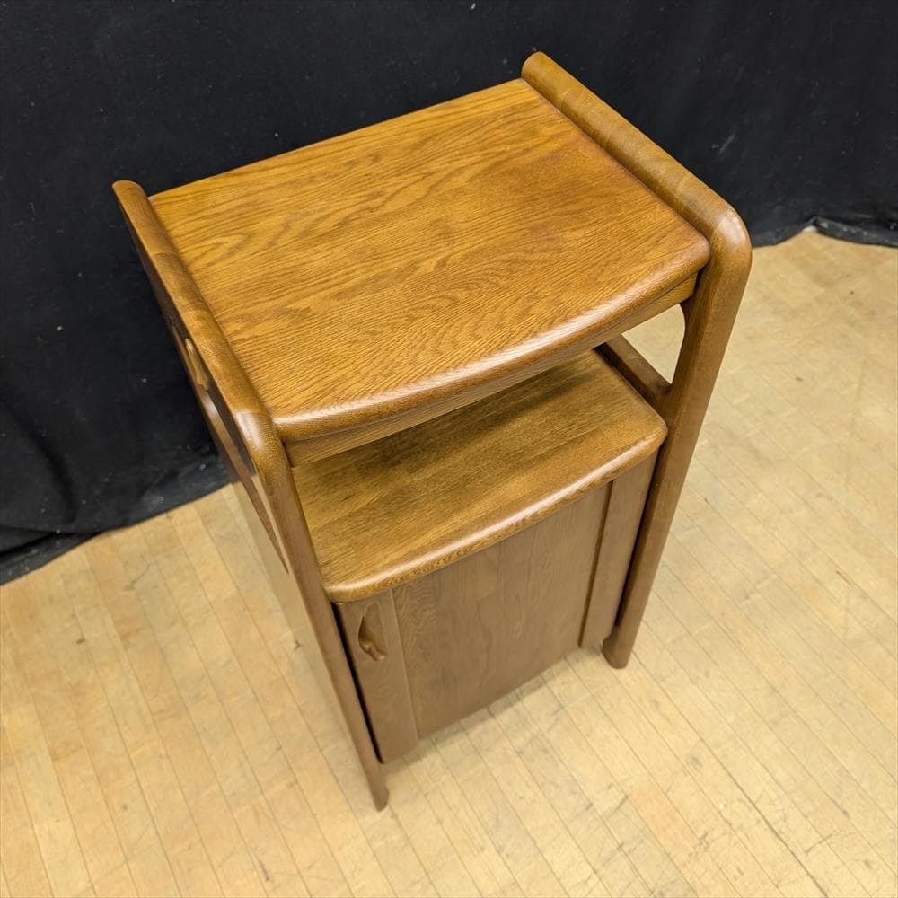 美品　マルニ　天然木　電話台　FAX台　キャビネット　サイドボード　花台　飾り台