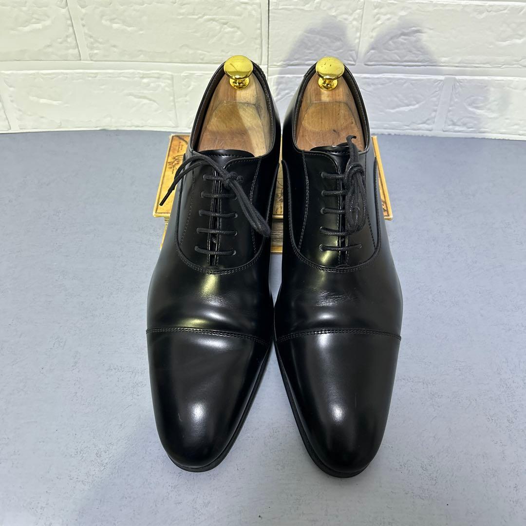 【超美品】リーガル　011R ストレートチップ　本革　レザー　黒