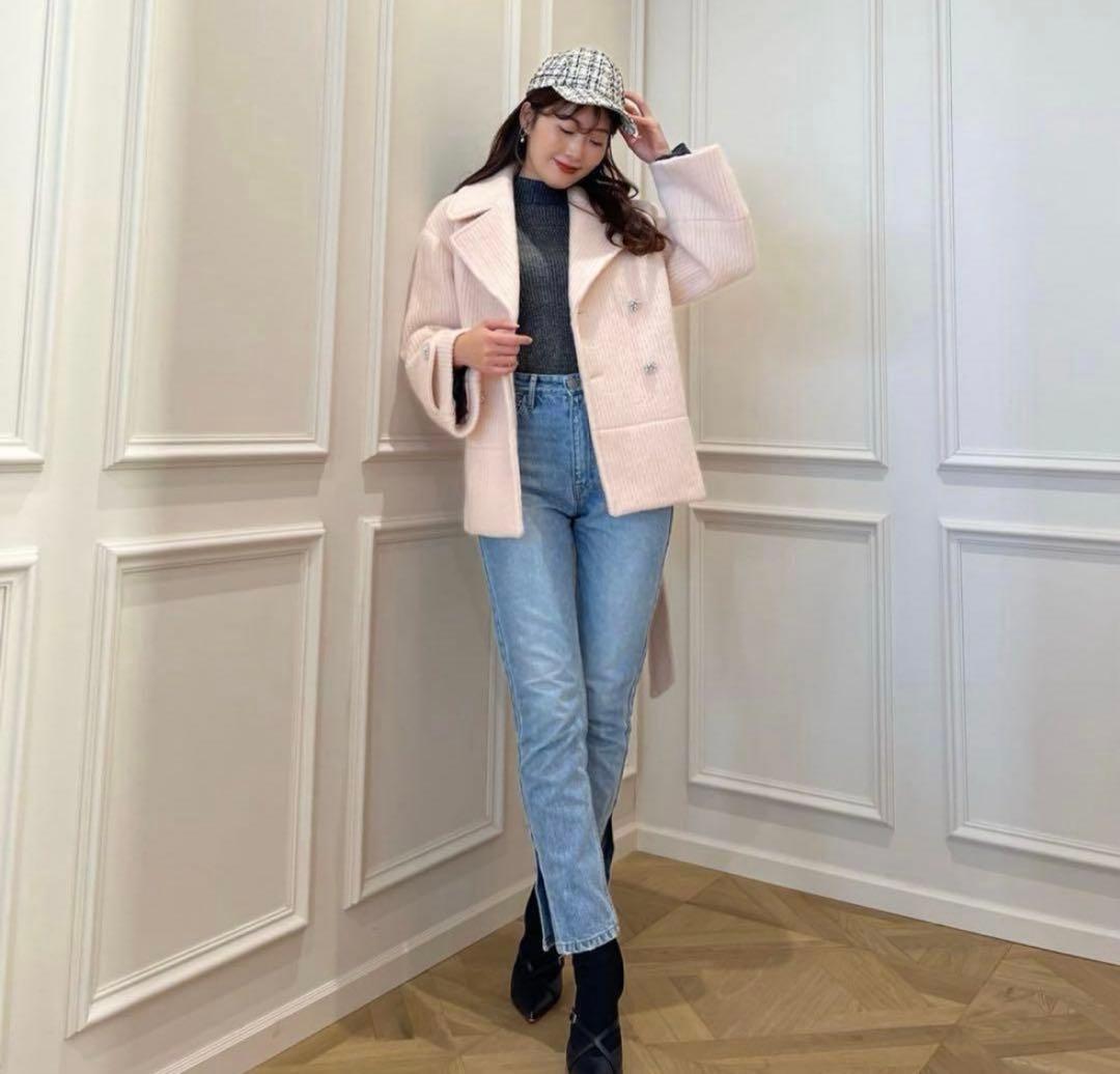 美品　herlipto Odette Wool-Blend Coat S