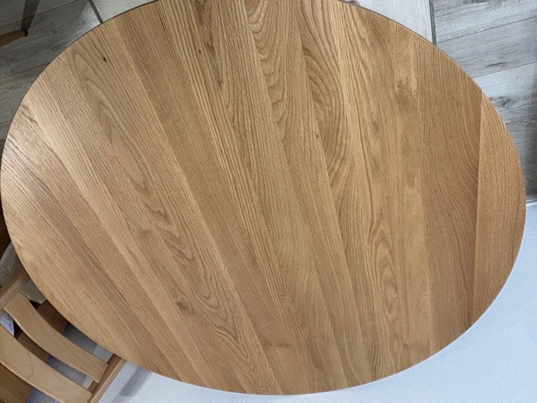 【いっすん】unico SOLK(ソルク)ラウンドダイニングテーブル