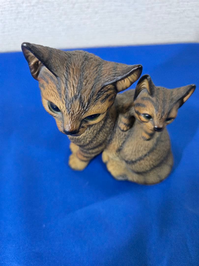博雲陶器社　猫の親子の置物　最終値下げ