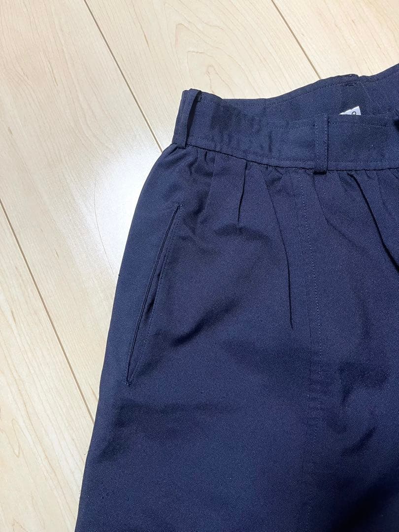 コムデギャルソンコムデギャルソン　サルエルパンツ　ネイビーSサイズ