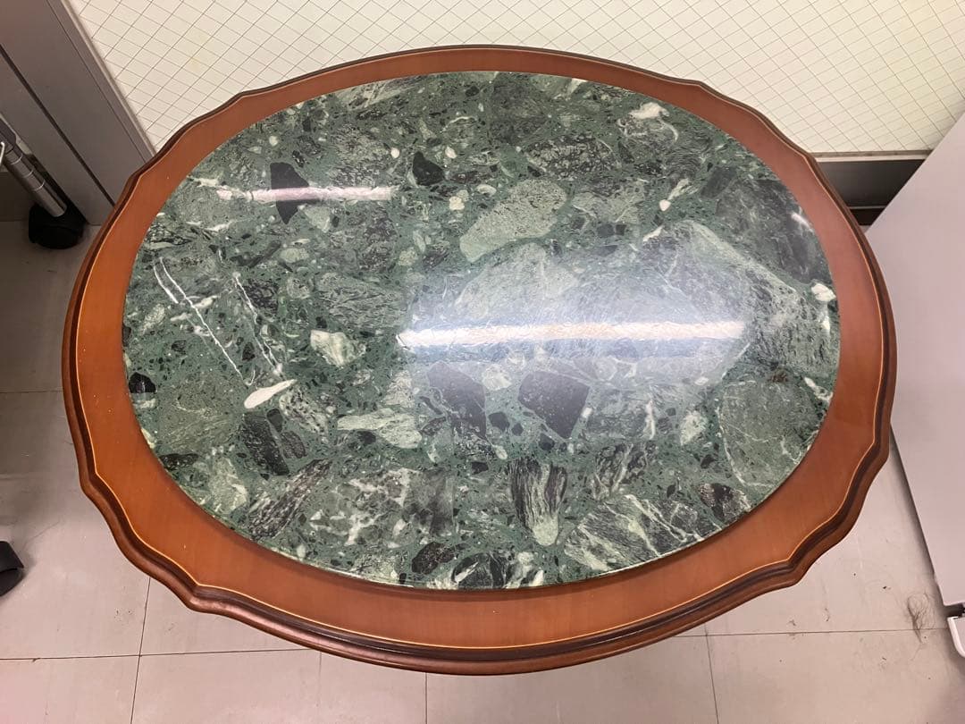 イタリア製/アンティーク調/レジンテラゾー/猫脚