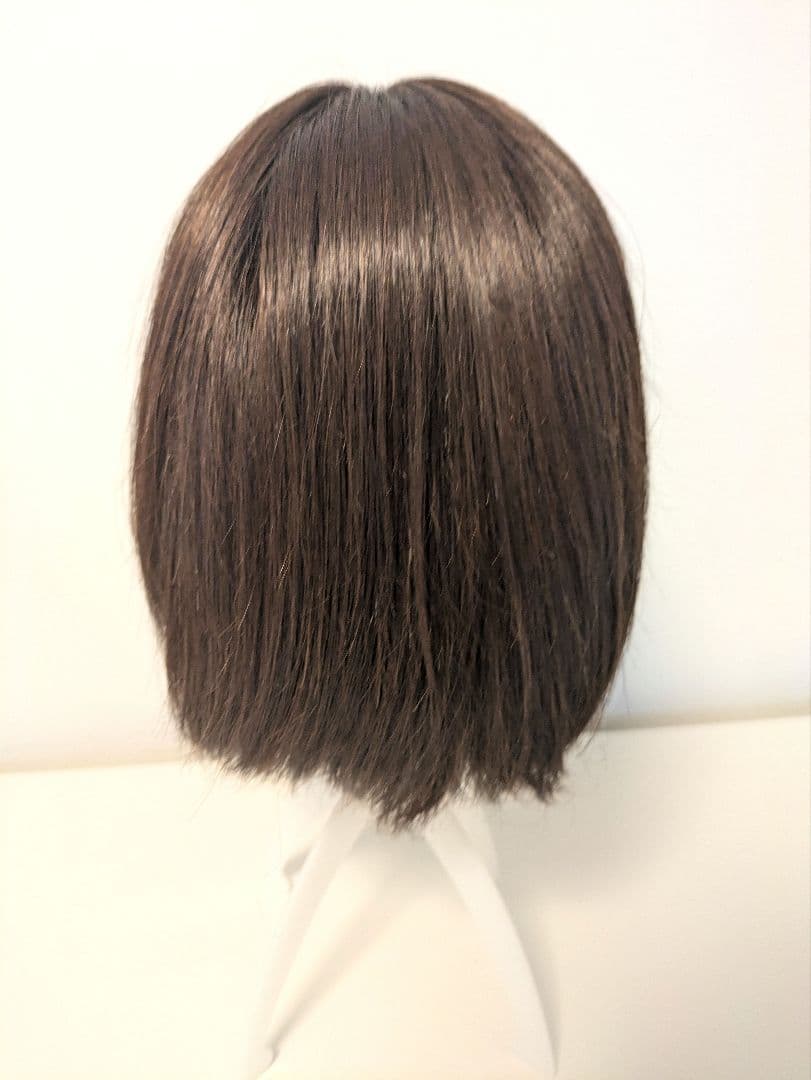 【リネアストリア】天使のマニッシュショート人毛MIXチョコブラウンM　ウィッグ