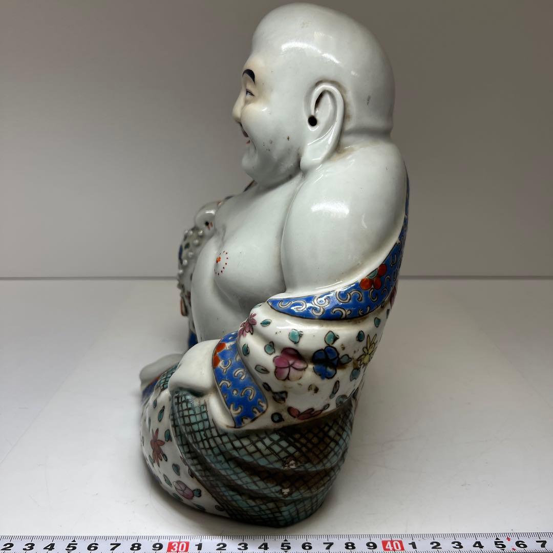 中国清時代　粉彩布袋　西江印　高さ約26㎝　東Y7-1224☆2Fトヒチサ