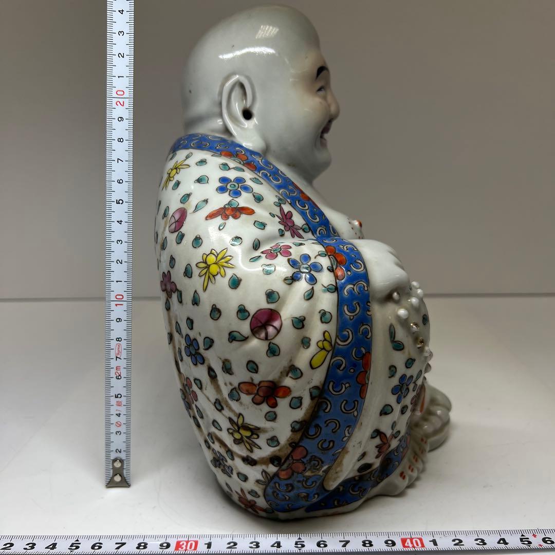 中国清時代　粉彩布袋　西江印　高さ約26㎝　東Y7-1224☆2Fトヒチサ