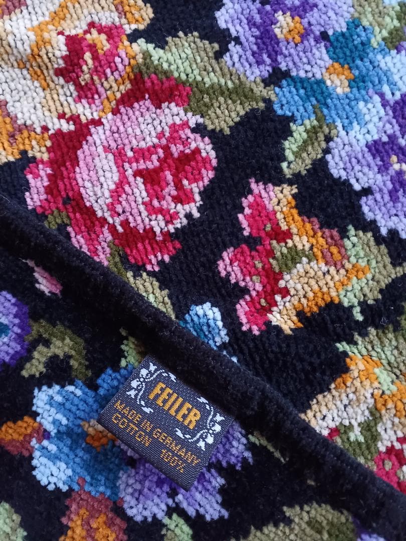 FEILER　花柄 　大判バスタオル　マルチカバー　ひざ掛け　椅子カバー