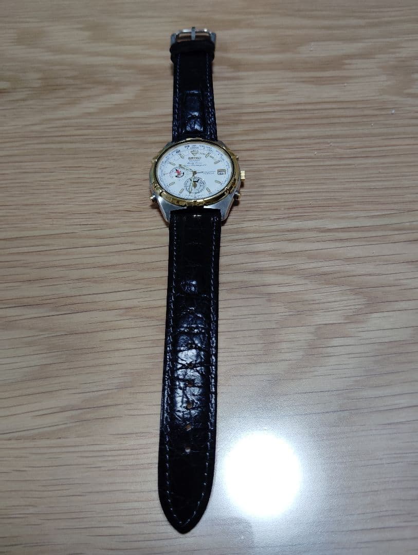 【超希少・極美品】セイコー ワールドタイマー 6M15-0020 JAL機内販売