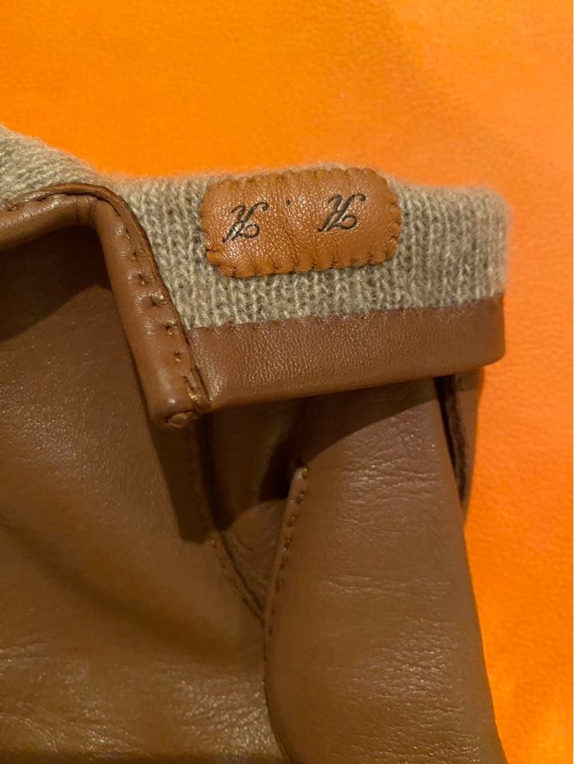 HERMES ラムレザー　メンズ手袋