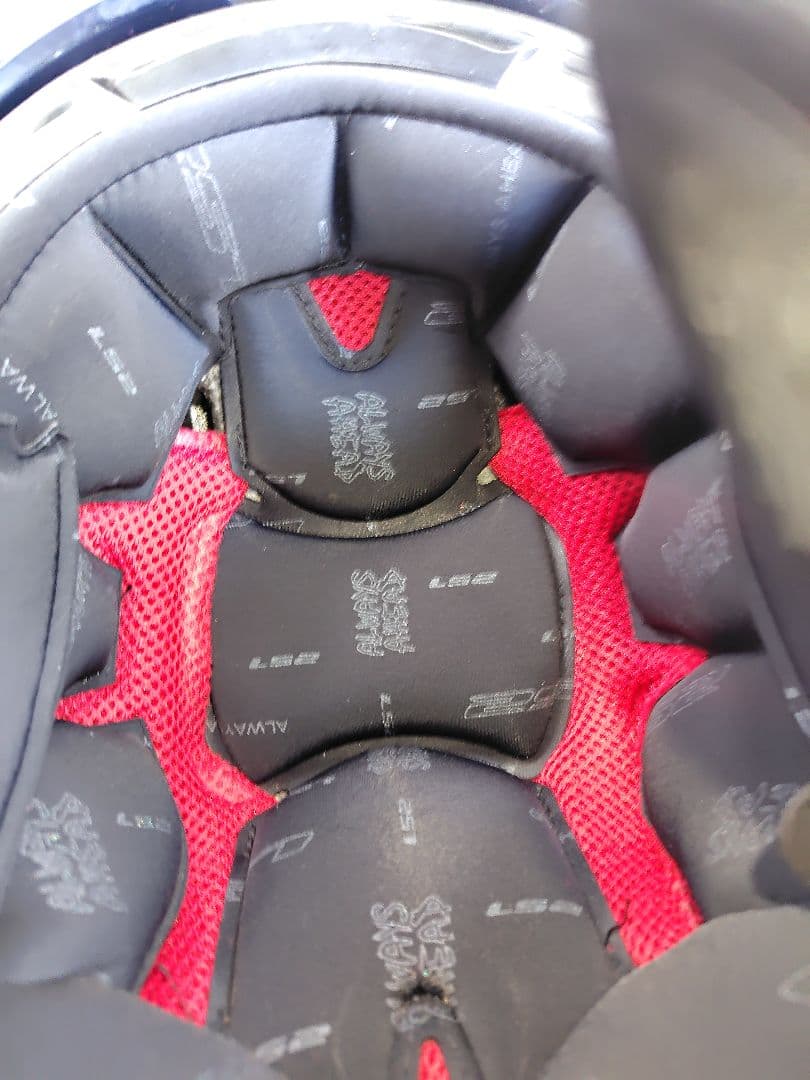 LS2 フルフェイスヘルメット challengerF 青/オレンジ/黒