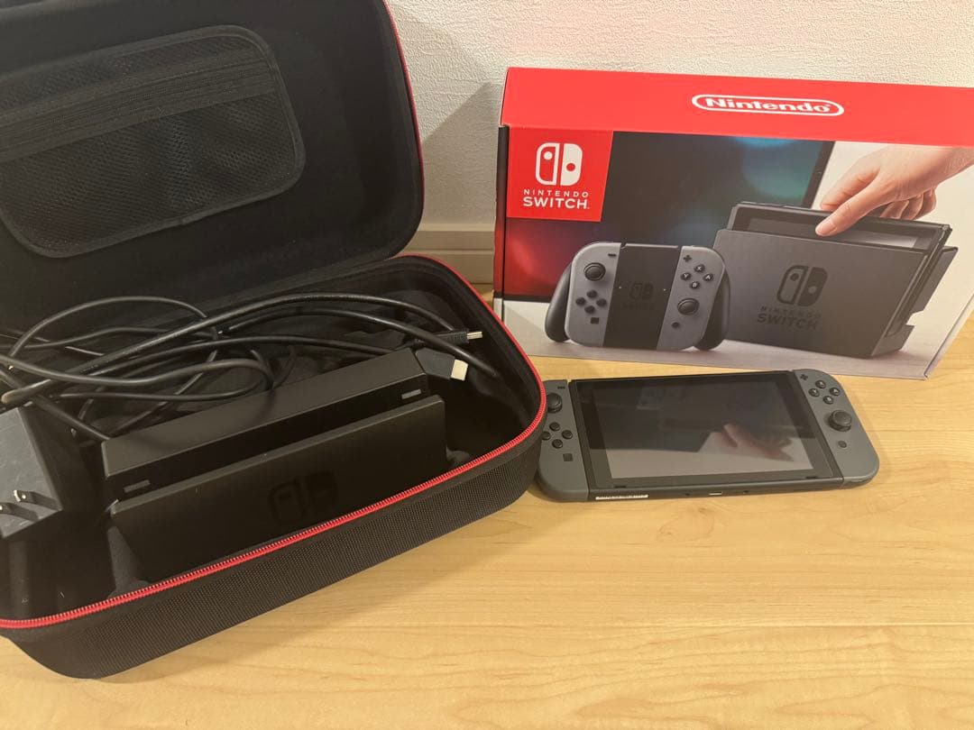 Nintendo Switch 本体 グレー 充電器・箱付き