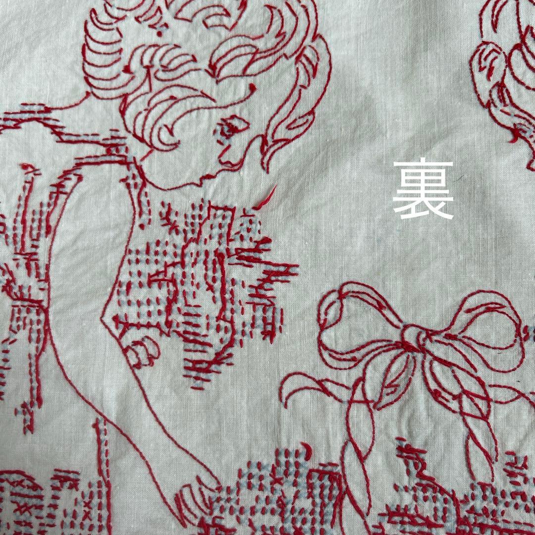 ドイツアンティーク　刺繍タペストリー