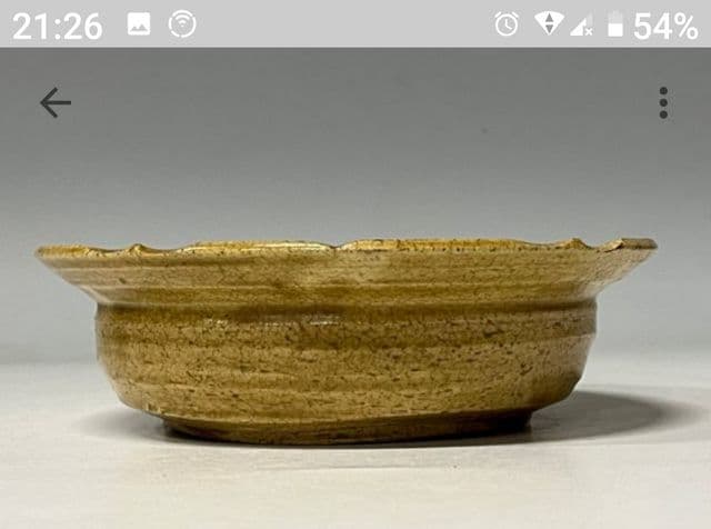 【時代 黄瀬戸】葵紋向付け5客