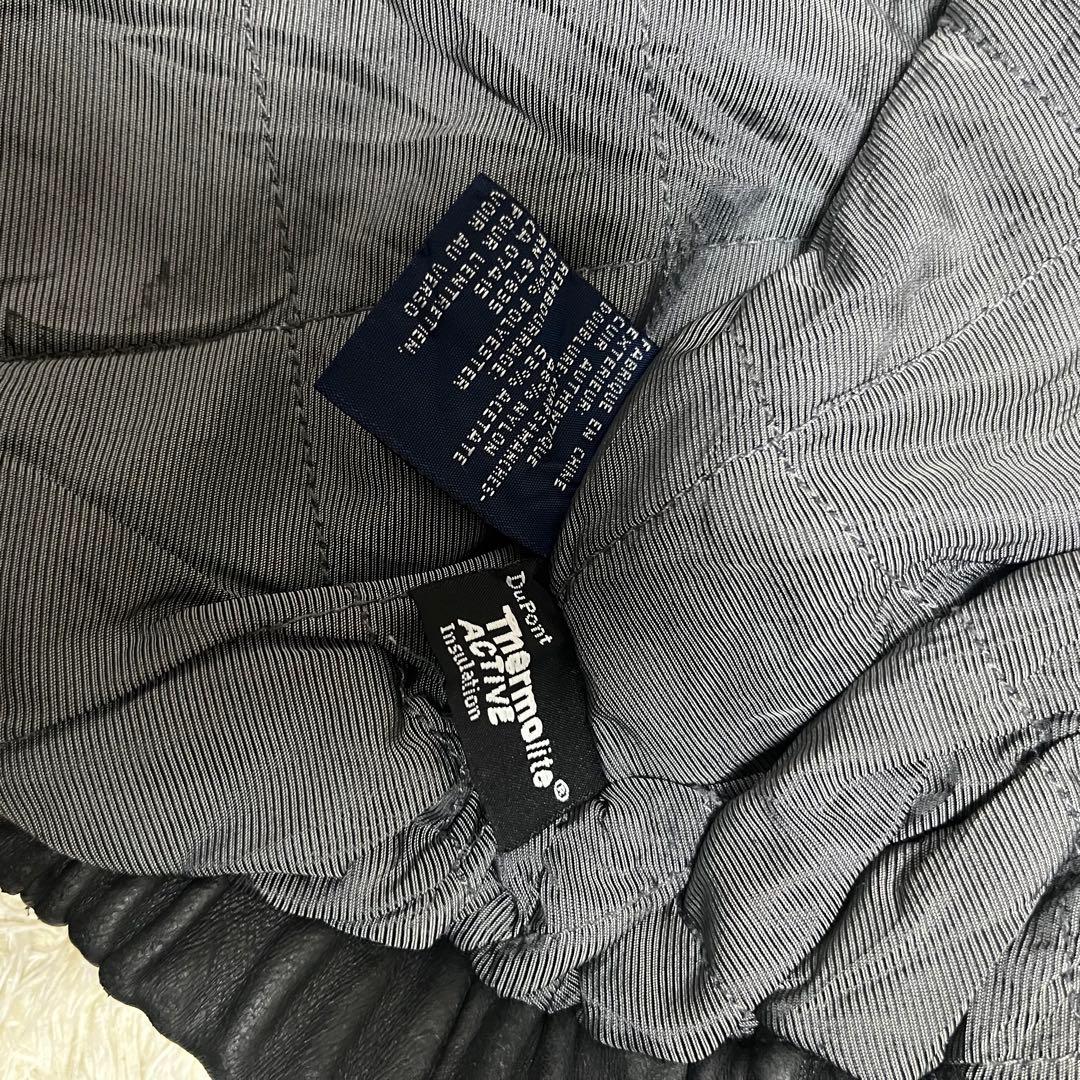 Nautica 名作 レザージャケット 90s　46　大きいサイズ　ノーティカ