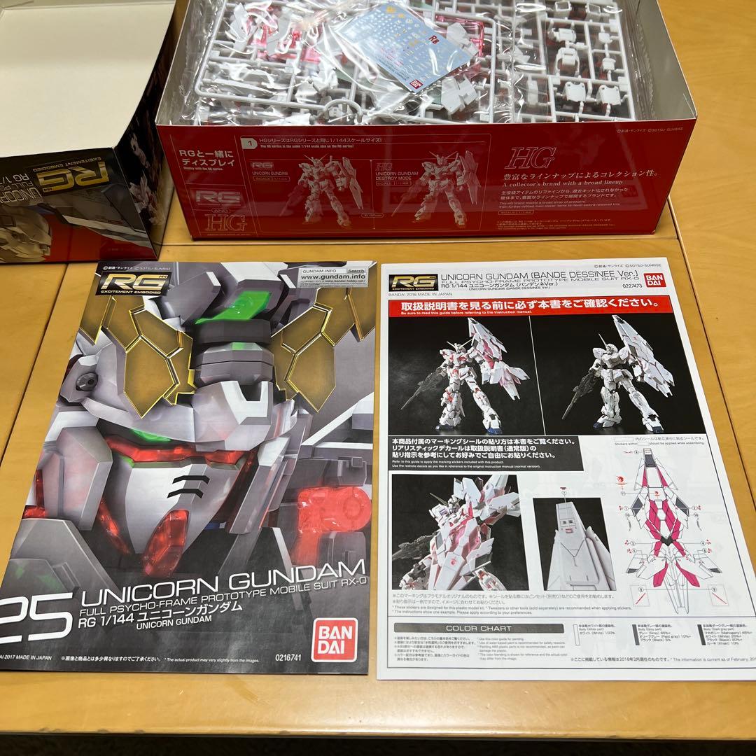 RGユニコーンガンダム　バンデシネVer.中古品