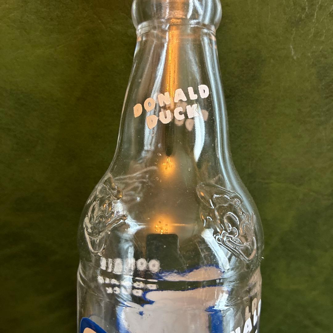希少 50〜60's ドナルドダック ビバレッジ ガラスソーダボトル ディズニー