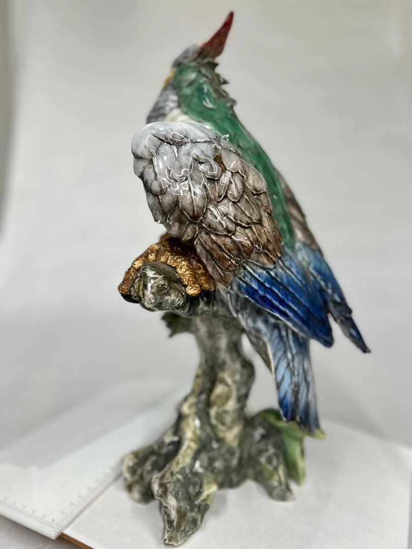 オウム　置き物　イタリア製　オブジェ　コレクション 鳥