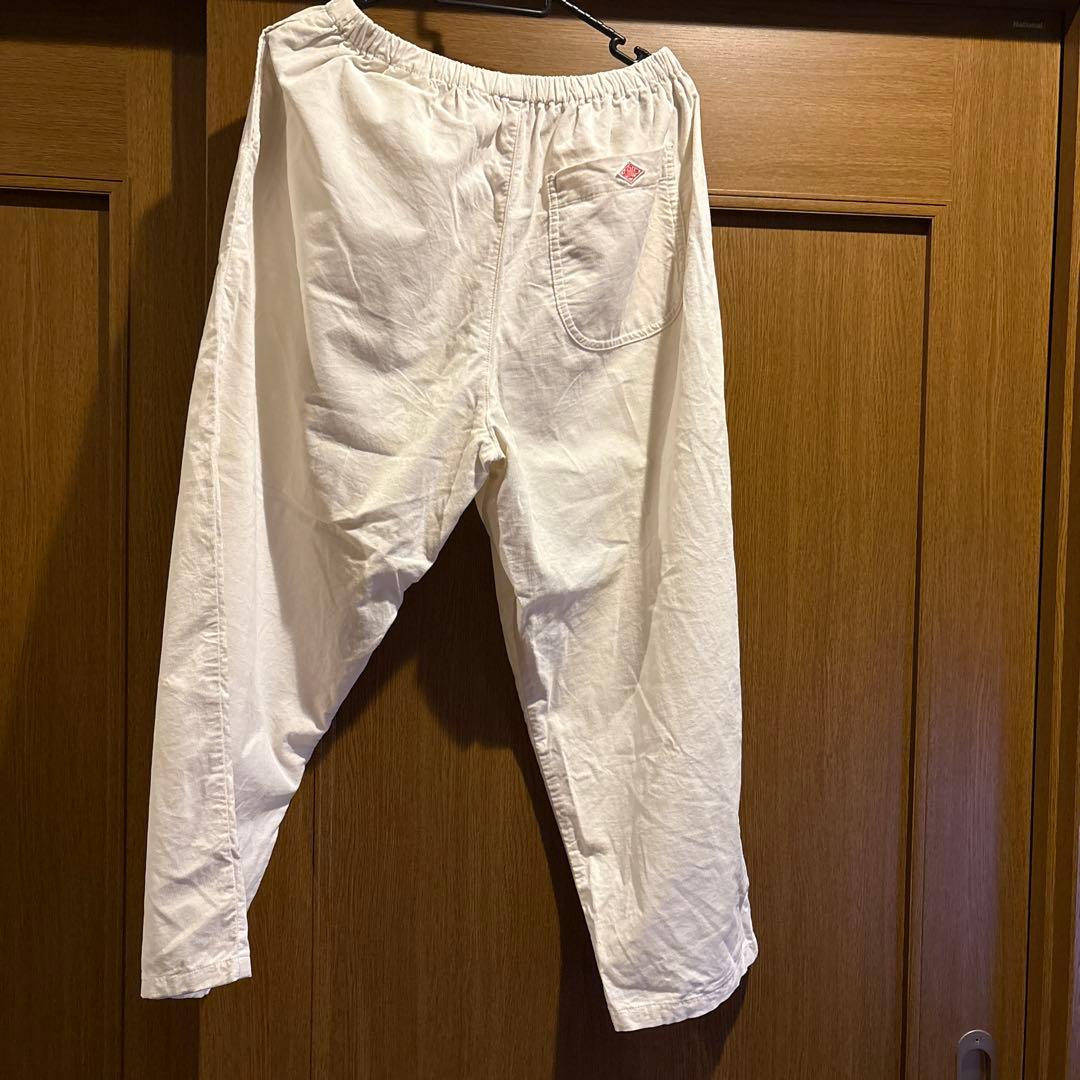 ダントン　コーデュロイ　ストレッチテーパードパンツ　36 オフホワイト