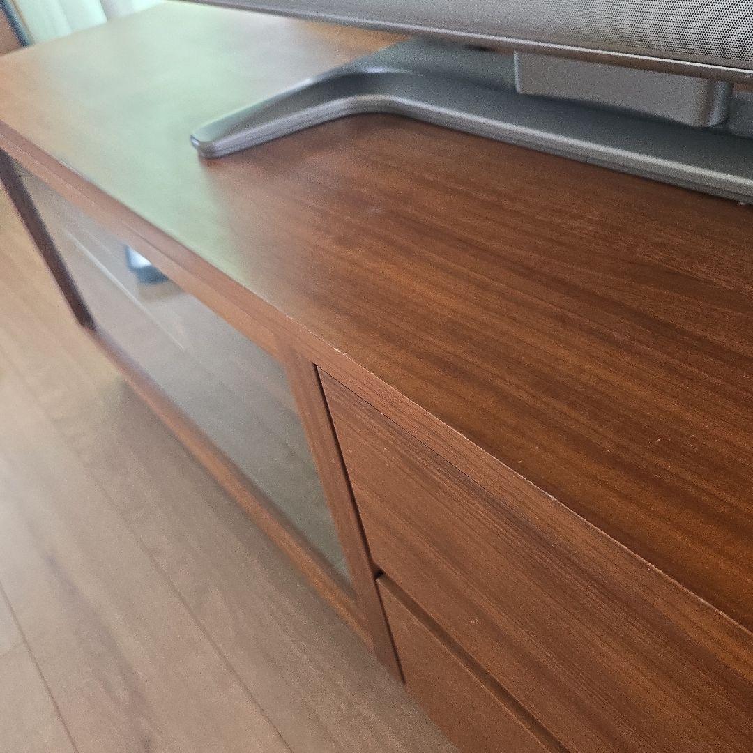 【ぴよ】無印良品木製AVラック・幅150cm・ウォルナット材