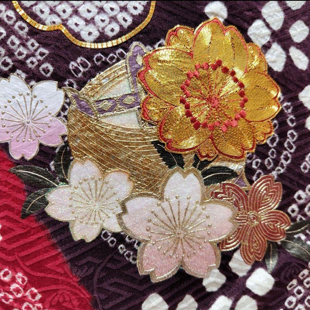 振袖フルセット(7点)・成人式・手絞り・京都きもの友禅・本絞り・豪華刺繍・逸品