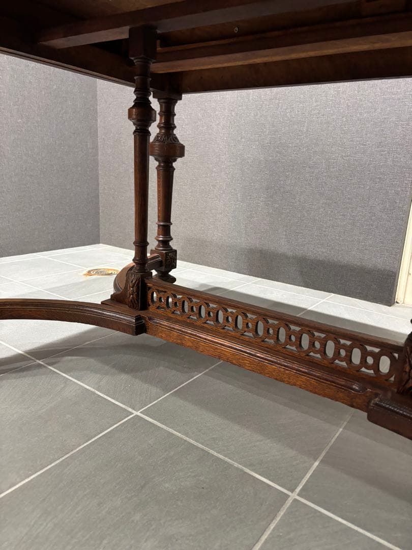 アンティーク　センターテーブル　オーク材テーブル