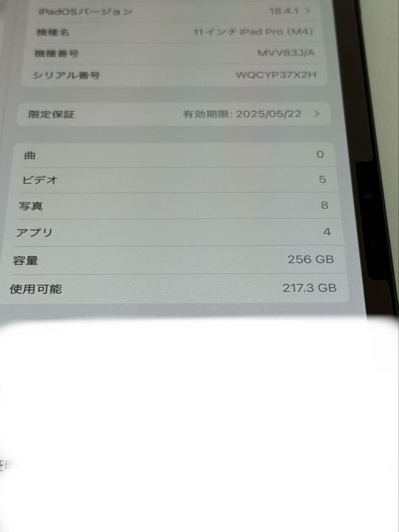 Apple iPad Pro 11インチ M4 スペースグレー