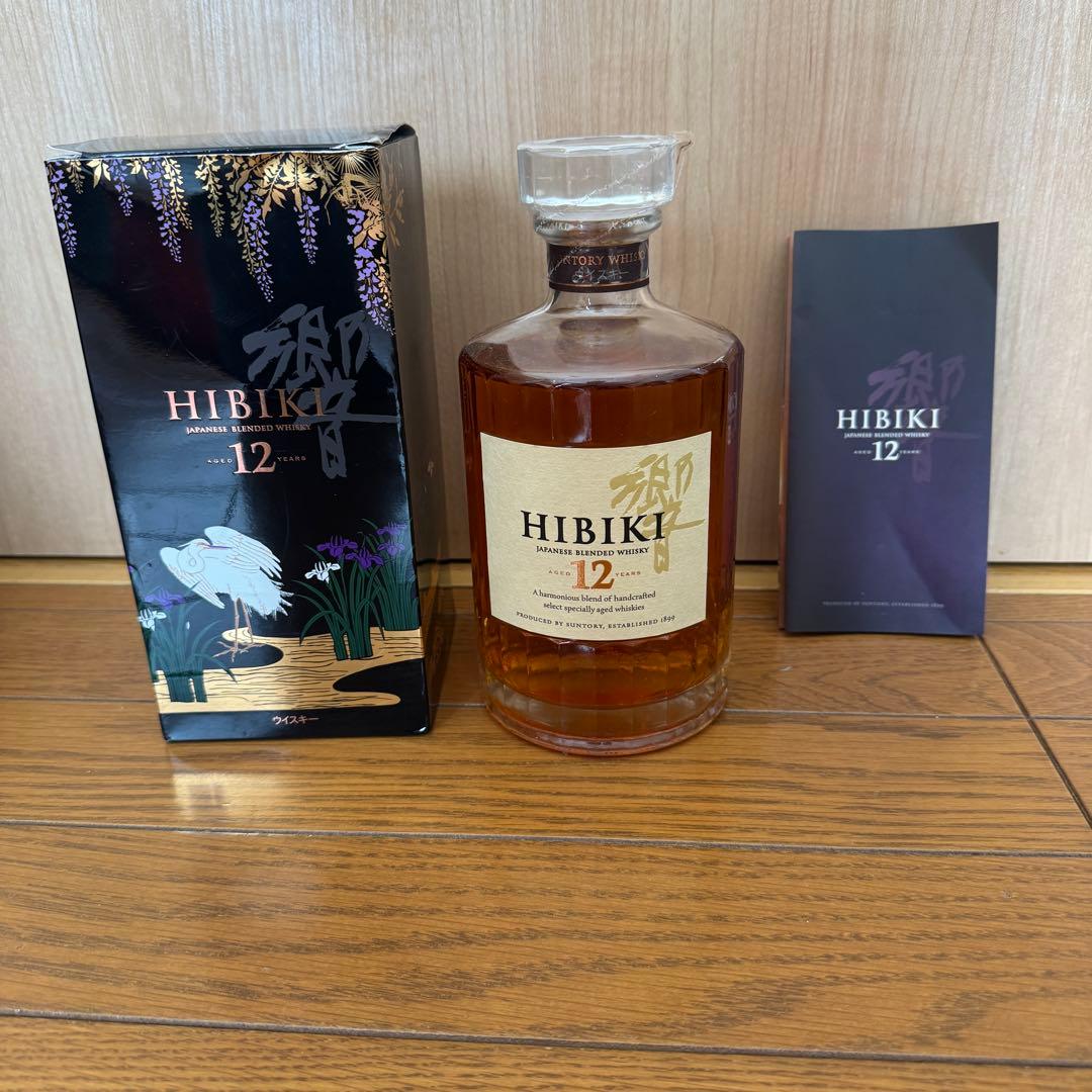 未開栓響12年意匠白鷺700ml キャップシール剥がれ響17年ゴールドラベル