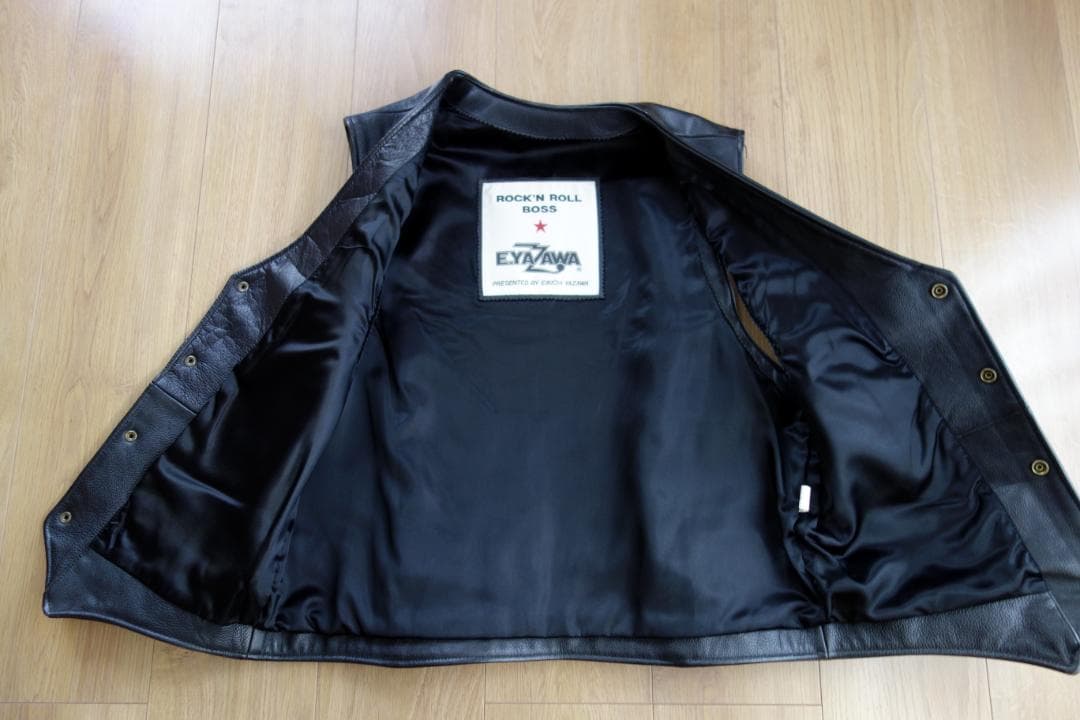 矢沢永吉さん　革ベスト　Lサイズ