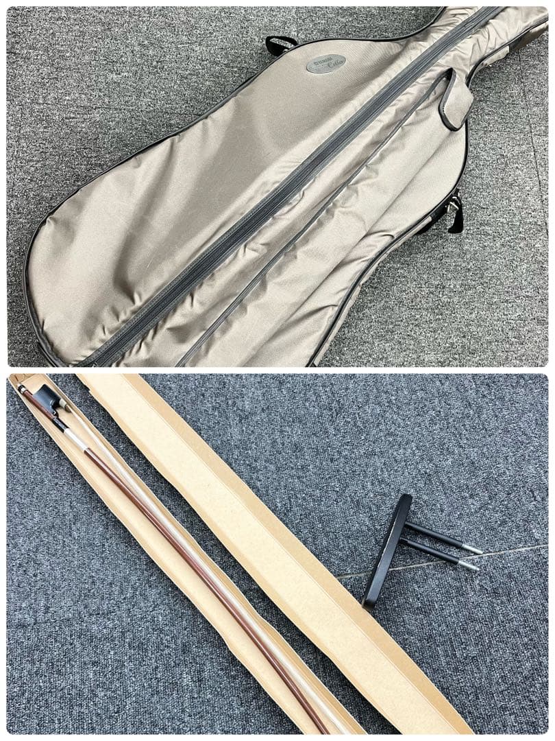 【10409】YAMAHA SVC-100 サイレントチェロ 胸当て ケース 弓