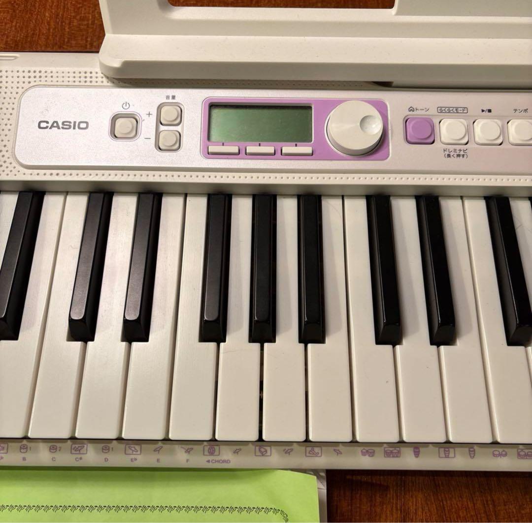 CASIO LK-315 電子キーボード 61鍵マイク・電源アダプター・テキスト