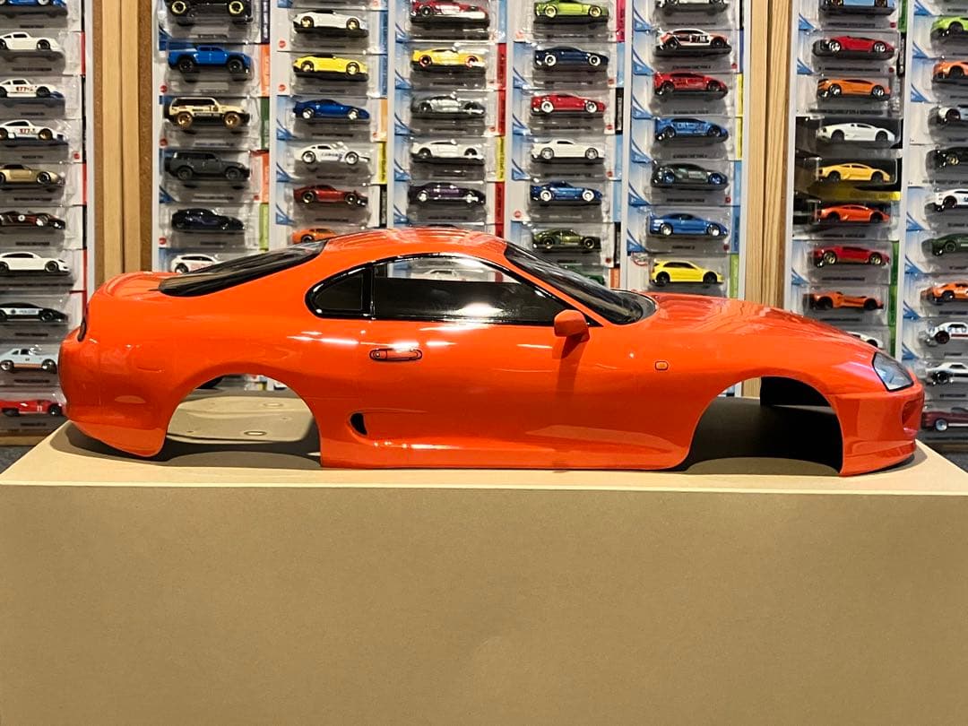 タミヤ ラジコン RC トヨタ スープラ 塗装済スペアボディ キレイなオレンジだ