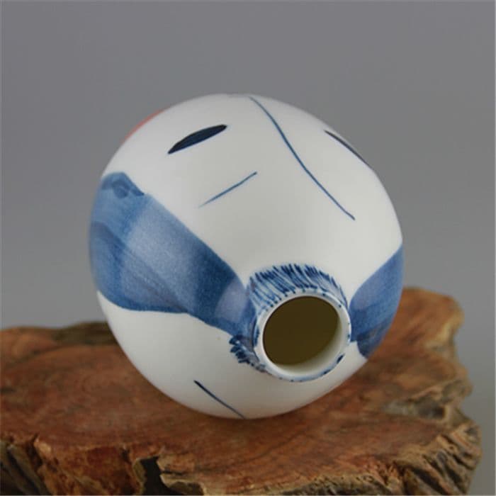 高白泥磁土美女型花瓶 景徳鎮 陶磁器 装飾品 工芸品美術品 置物