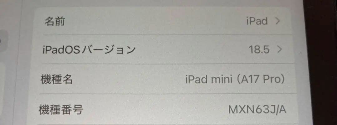 Apple iPad mini 第7世代　a17 pro 128GB wifi