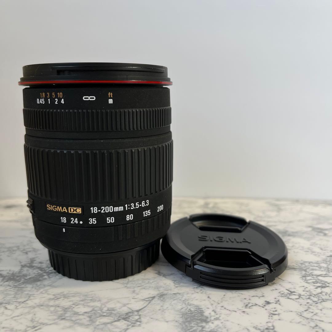 【美品】シグマ 18-200mm F3.5-6.3キャノンEFマウントSIGMA