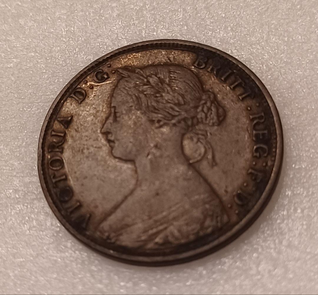 独特の色合い 1861年(165年前) ニューブランズウィック州の1セント銅貨