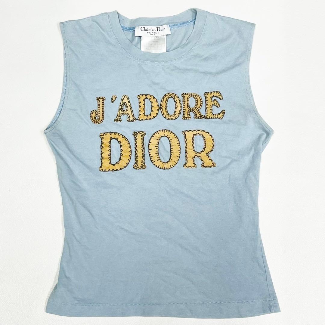 Christian Dior ガリアーノ期 J'ADORE ブルー タンクトップ