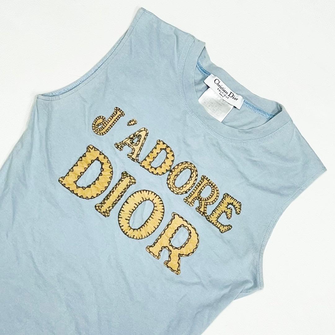 Christian Dior ガリアーノ期 J'ADORE ブルー タンクトップ