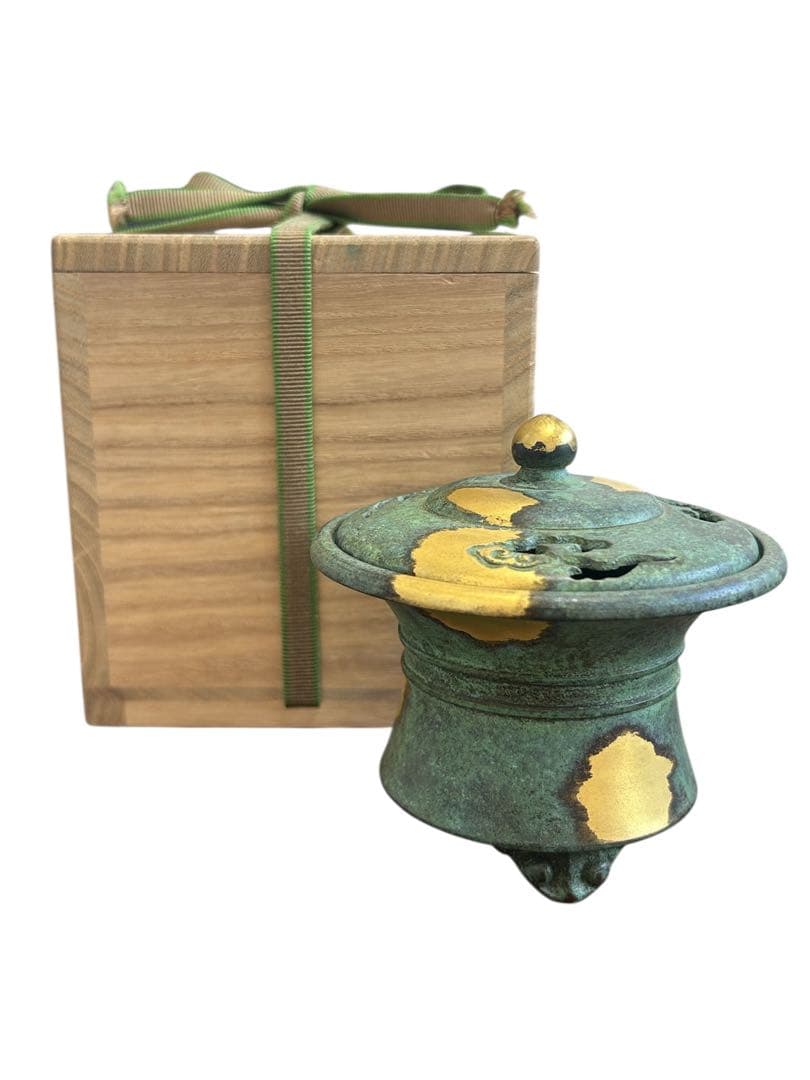 塗金銅香炉 秦蔵六 五世蔵六 瑞雲