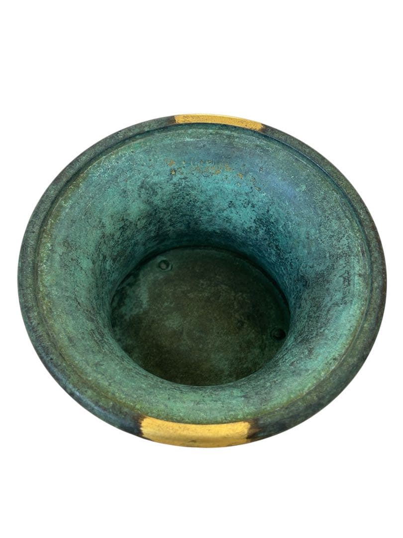 塗金銅香炉 秦蔵六 五世蔵六 瑞雲