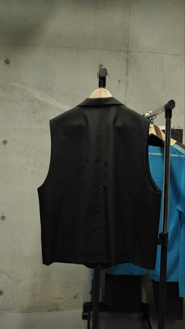 トップス LAPIIS / WOOL GABARDINE DOUBLE ZIP VEST