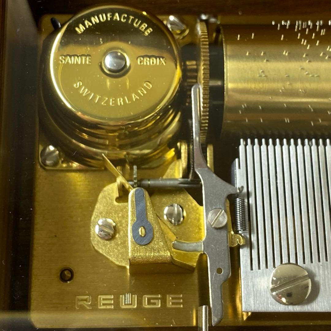 リュージュ　シリンダー式　メカニカルオルゴール　72弁3曲　共箱　トサカ