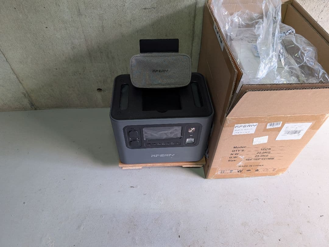 AFERIY-2400W ポータブル電源 収納バッグ付き