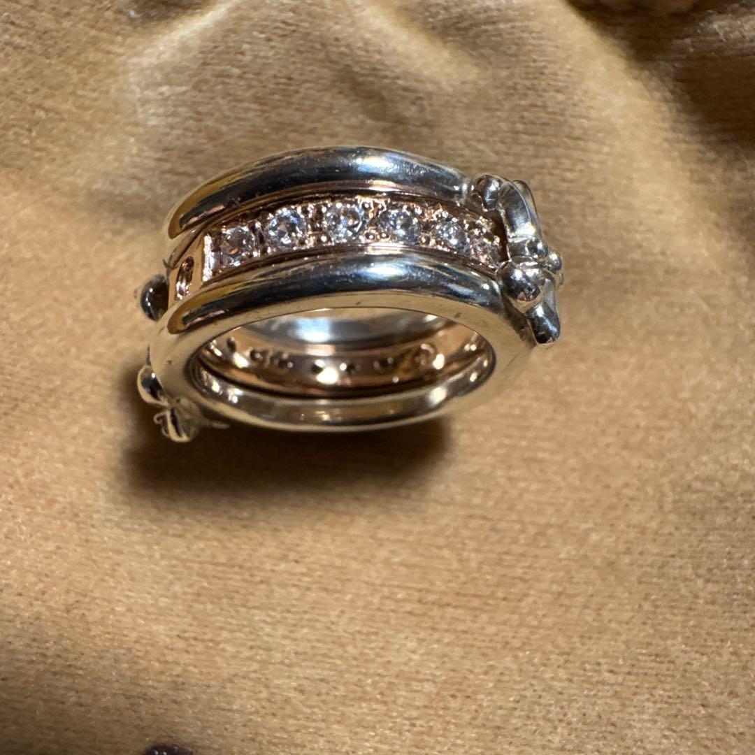 Arpege K10ピンクゴールド シルバー リング　美品希少入手困難品