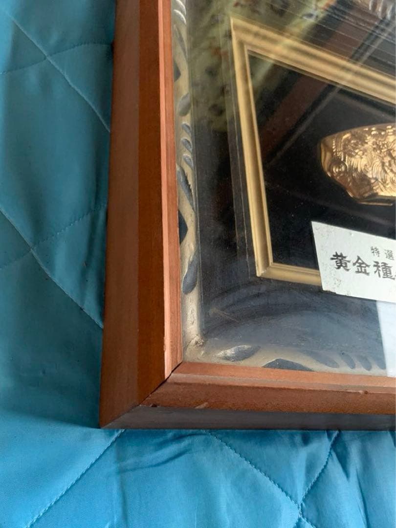 特選美術品　黄金種子島火縄銃　額縁入り　アンティーク